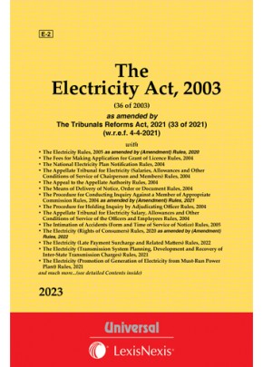 Electricity Act, 2003 along with Rules, 2005 and allied Rules and Order