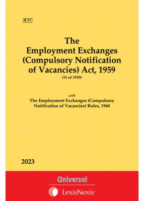Employment Exchanges (Compulsory Notification of Vacancies) Act, 1959 along with Rules, 1960