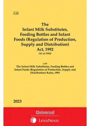 Infant Milk Substitutes, Feeding Bottles  and Infant Foods (Regulation of Production, Supply and Distribution)Act, 1992 along with Rules, 1993