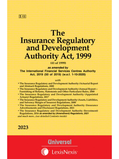 Insurance Regulatory and Development Authority Act, 1999 along with allied Rules and Regulations
