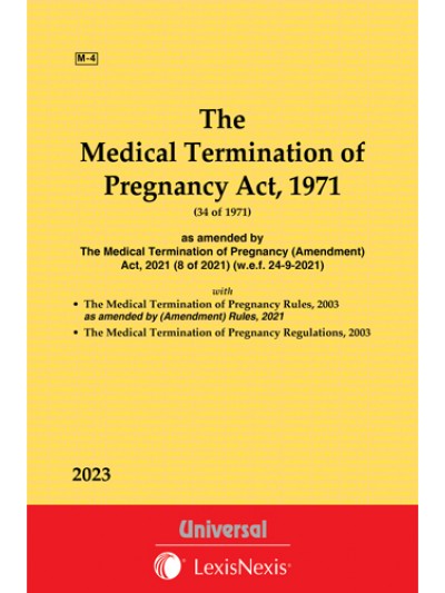 Medical Termination of Pregnancy Act, 1971 along withRules and Regulations