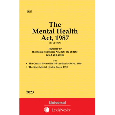 Buy Mental Health Act, 1987 along with Central Mental Health Authority ...