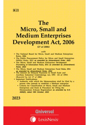 Micro, Small and Medium Enterprises Development Act, 2006 along with allied Act and Rules