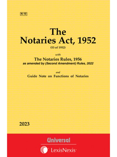 Notaries Act, 1952 along with Rules, 1956