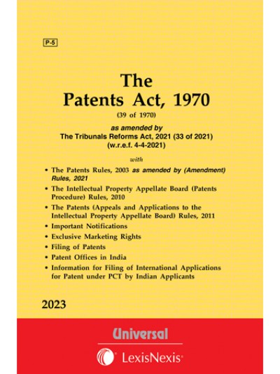 Patents Act, 1970 along with Rules, 2003
