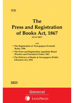 Press & Registration of Books Act, 1867 along with Rules & Order