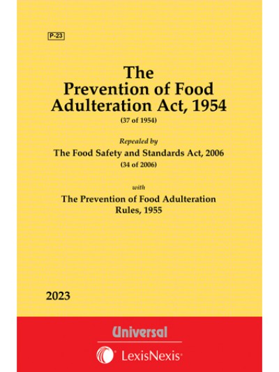 Prevention of Food Adulteration Act, 1954 along with Rules, 1955