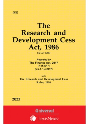 Research and Development Cess Act, 1986 along with Rules, 1996