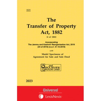 Buy Transfer Of Property Act, 1882 , 1st Edition By LexisNexis From