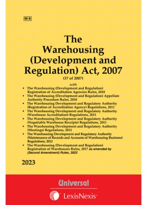 Warehousing (Development and Regulation) Act, 2007 with allied Rules and Regulations